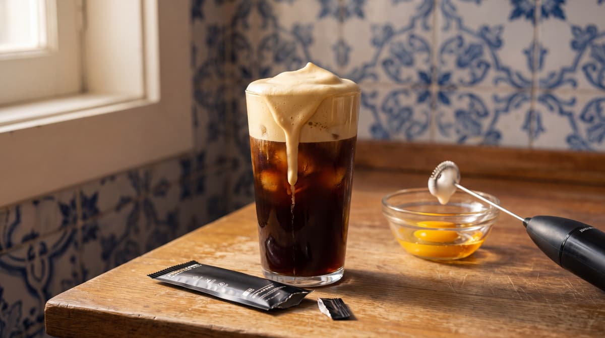 Vietnamese Egg Coffee Protein (Cold Whipped Recipe)